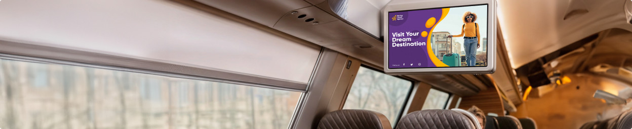 Monitores ferroviarios y pantallas táctiles