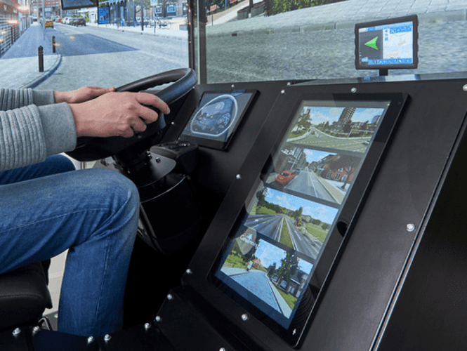 Transporte Pantallas para vehículos, transporte público y marítimo.