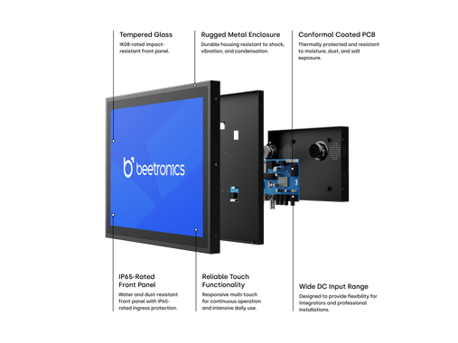 Pantalla Táctil Metálica de 17