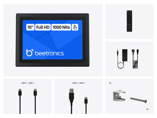 Pantalla Táctil Metálica de 10