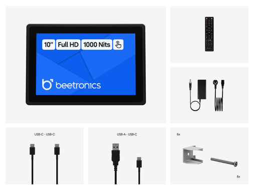 Pantalla Táctil Metálica de 10