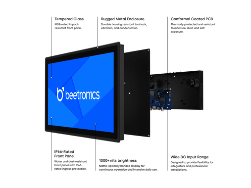 Pantalla Táctil Metálica de 10