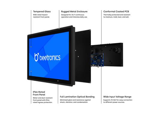 Pantalla Táctil Metálica de 12