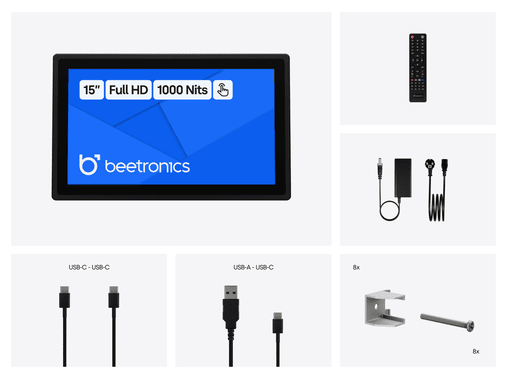 Pantalla Táctil Metálica de 15