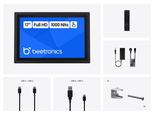 Pantalla Táctil Metálica de 17