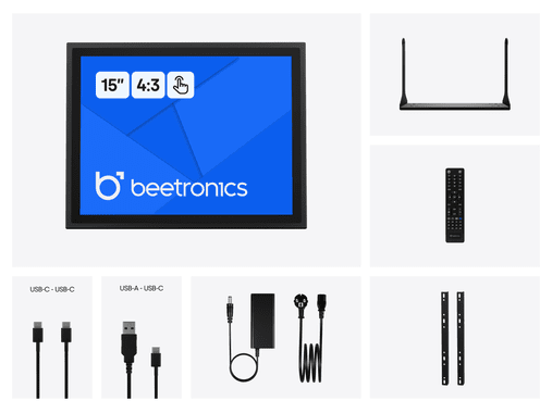 Pantalla Táctil Metálica de 15